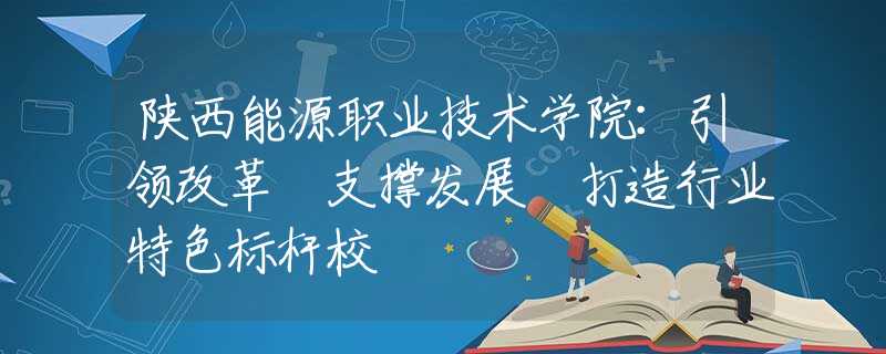 陜西能源職業(yè)技術(shù)學(xué)院：引領(lǐng)改革 支撐發(fā)展 打造行業(yè)特色標(biāo)桿校