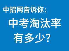中考淘汰率有多少？難度有多大？考不上高中的孩子都去哪了？